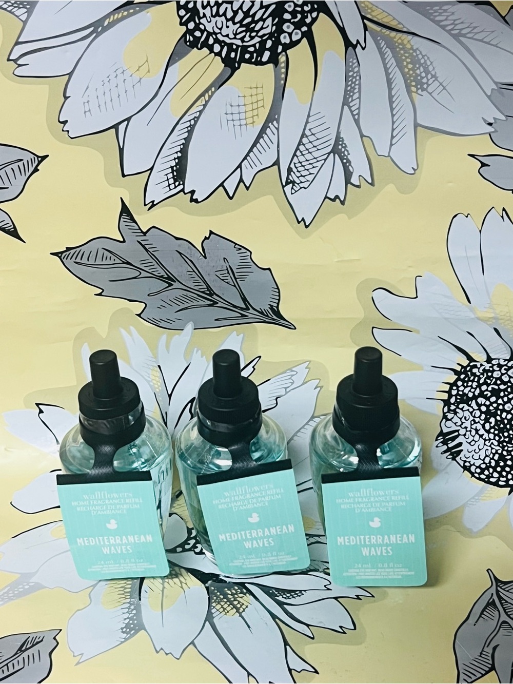 3 - Bath & Body Works MEDITERRANEAN WAVES Wallflowers Home Fragrance Oil Refills